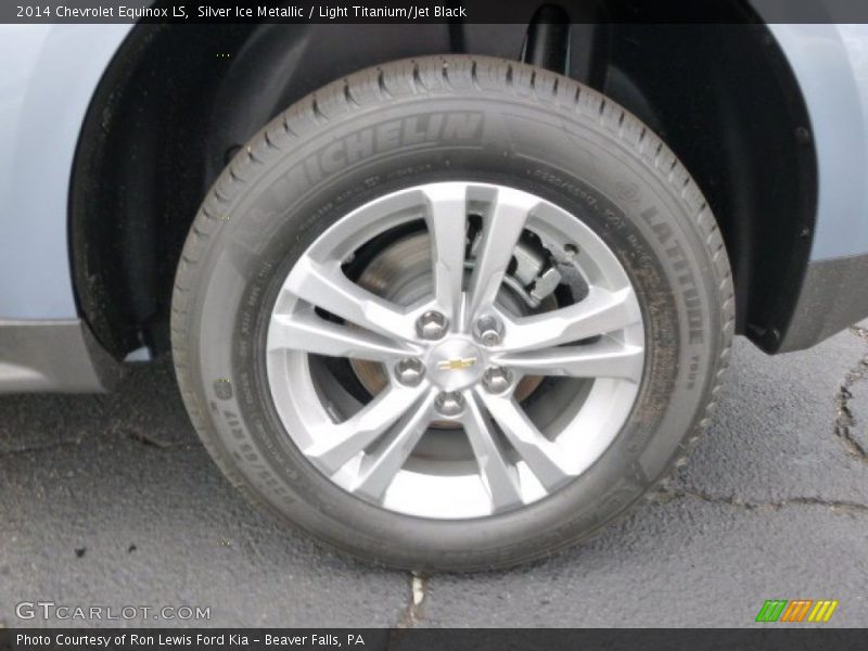 Silver Ice Metallic / Light Titanium/Jet Black 2014 Chevrolet Equinox LS