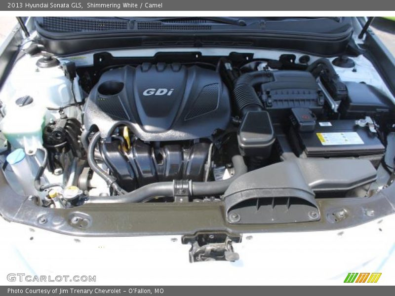 Shimmering White / Camel 2013 Hyundai Sonata GLS