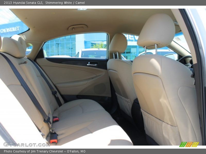 Shimmering White / Camel 2013 Hyundai Sonata GLS