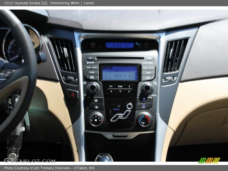 Shimmering White / Camel 2013 Hyundai Sonata GLS
