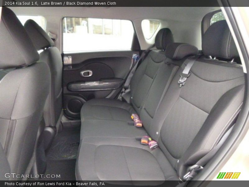 Latte Brown / Black Diamond Woven Cloth 2014 Kia Soul 1.6