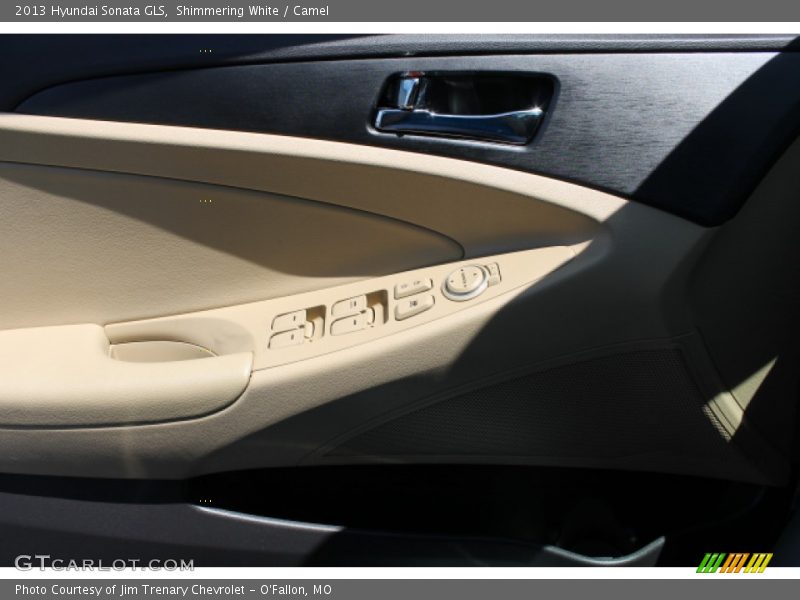 Shimmering White / Camel 2013 Hyundai Sonata GLS