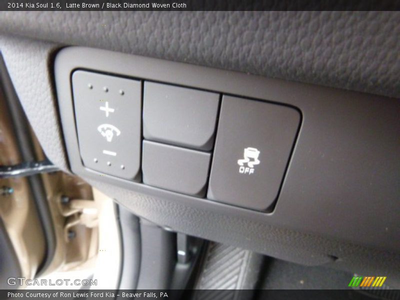 Latte Brown / Black Diamond Woven Cloth 2014 Kia Soul 1.6