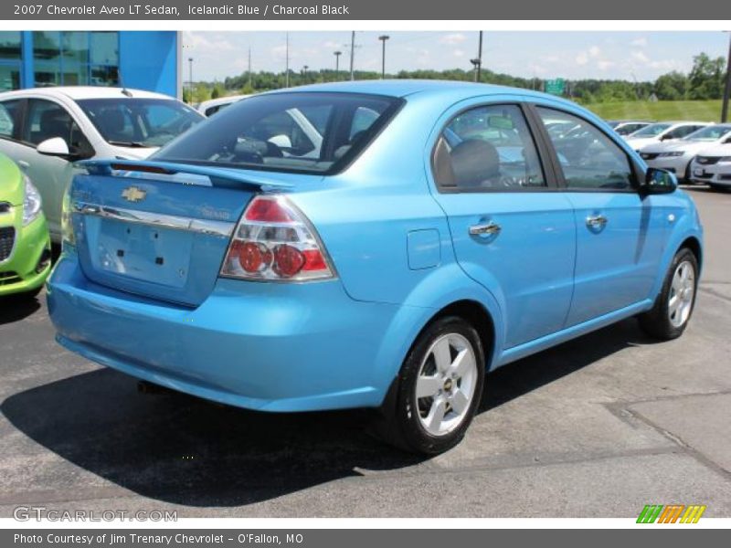 Icelandic Blue / Charcoal Black 2007 Chevrolet Aveo LT Sedan