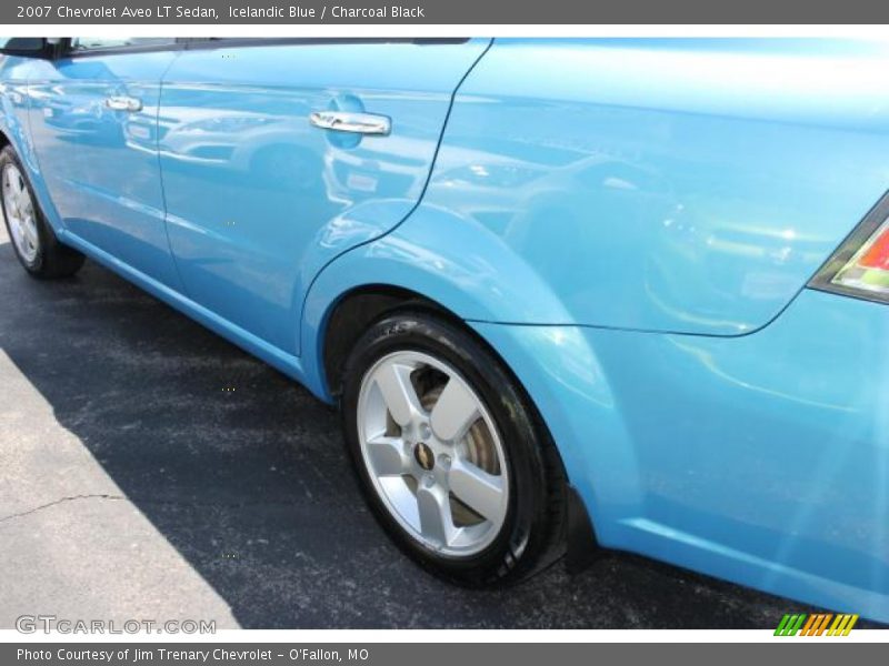 Icelandic Blue / Charcoal Black 2007 Chevrolet Aveo LT Sedan