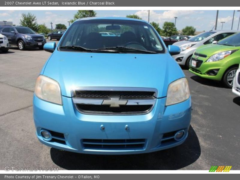 Icelandic Blue / Charcoal Black 2007 Chevrolet Aveo LT Sedan