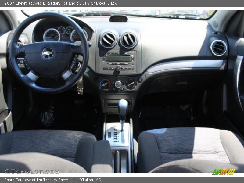 Icelandic Blue / Charcoal Black 2007 Chevrolet Aveo LT Sedan