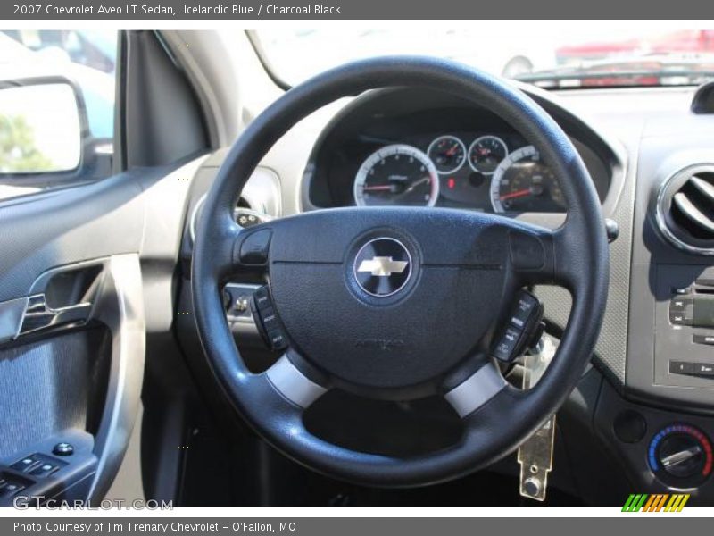 Icelandic Blue / Charcoal Black 2007 Chevrolet Aveo LT Sedan