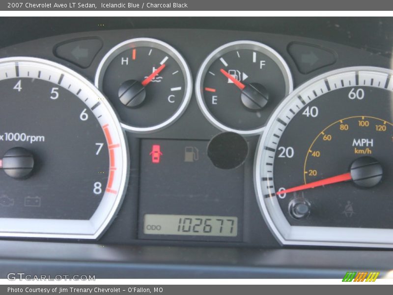 Icelandic Blue / Charcoal Black 2007 Chevrolet Aveo LT Sedan