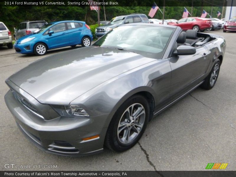 Sterling Gray / Charcoal Black 2014 Ford Mustang V6 Convertible