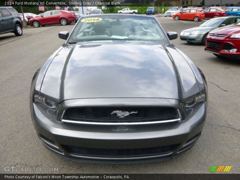 Sterling Gray / Charcoal Black 2014 Ford Mustang V6 Convertible