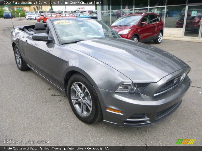 Sterling Gray / Charcoal Black 2014 Ford Mustang V6 Convertible