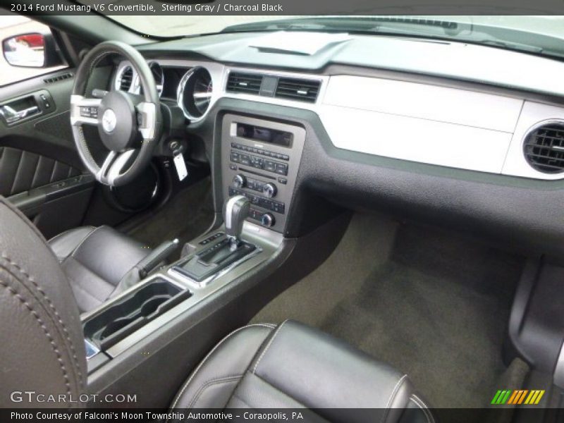 Sterling Gray / Charcoal Black 2014 Ford Mustang V6 Convertible