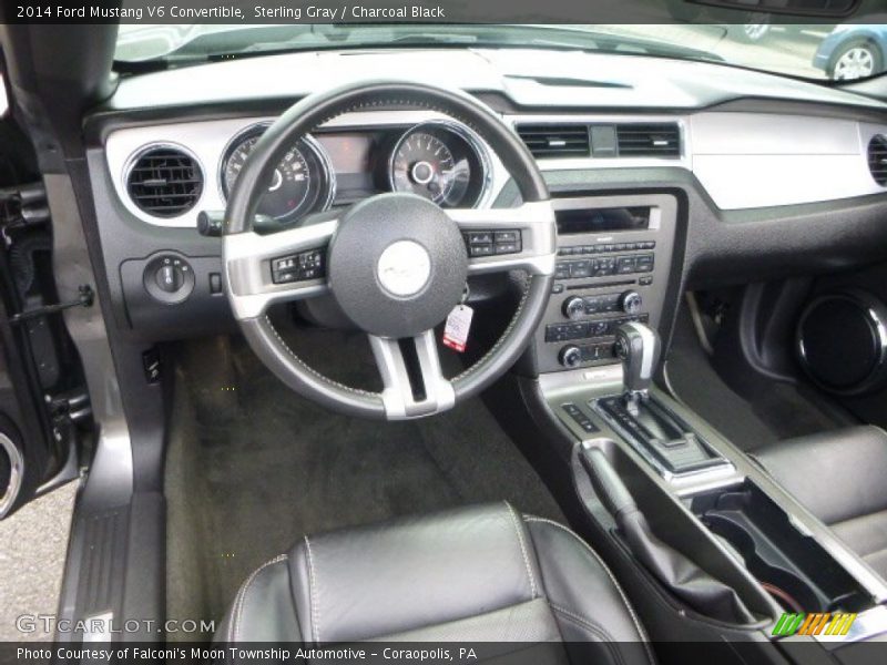 Sterling Gray / Charcoal Black 2014 Ford Mustang V6 Convertible