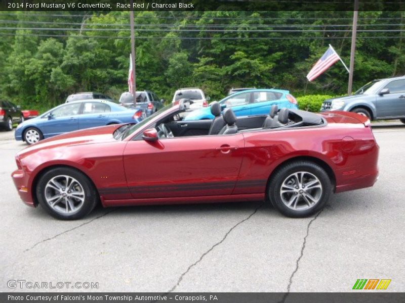 Race Red / Charcoal Black 2014 Ford Mustang V6 Convertible