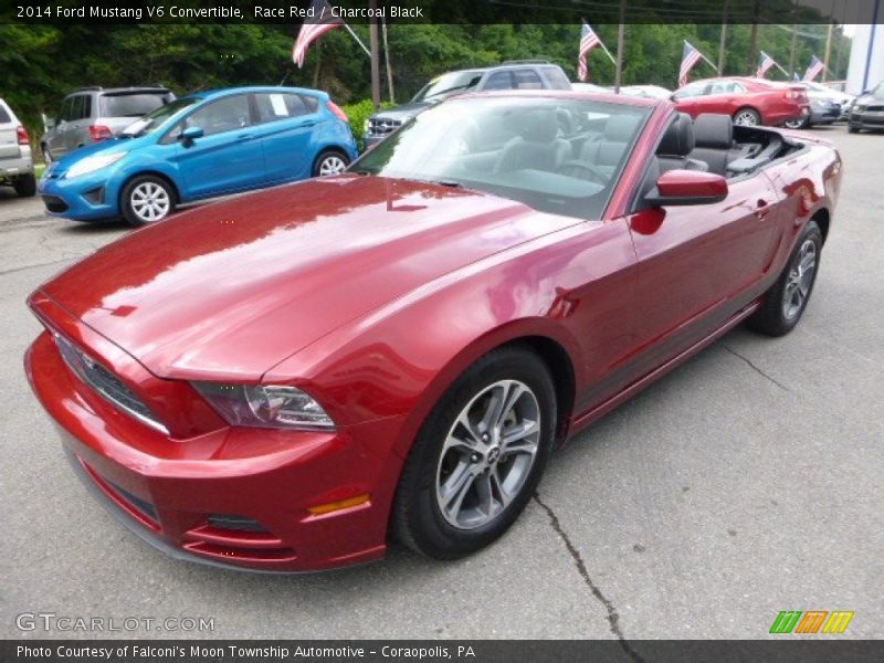 Race Red / Charcoal Black 2014 Ford Mustang V6 Convertible
