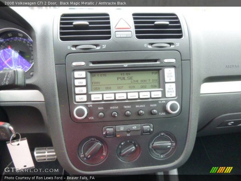 Black Magic Metallic / Anthracite Black 2008 Volkswagen GTI 2 Door