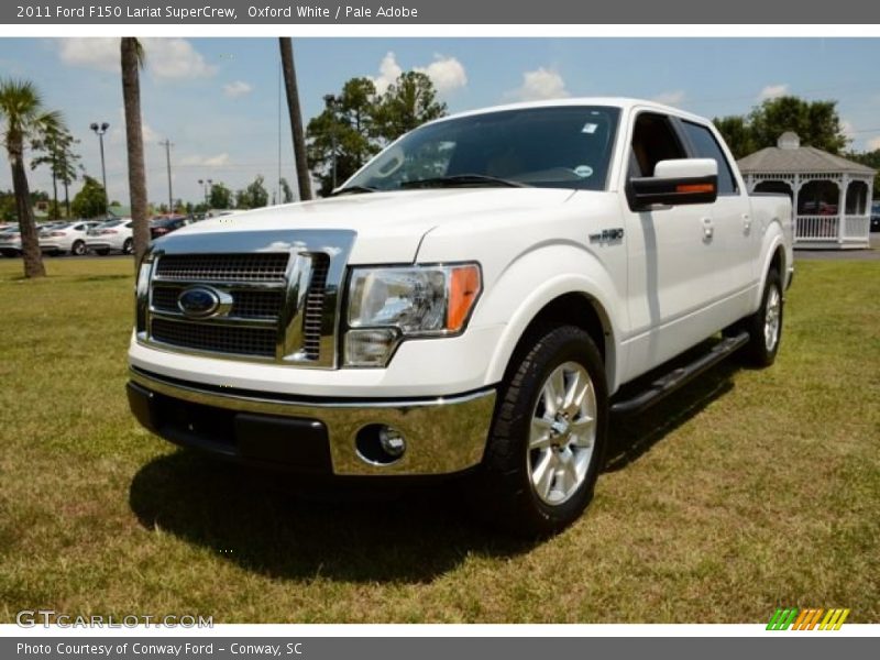 Oxford White / Pale Adobe 2011 Ford F150 Lariat SuperCrew