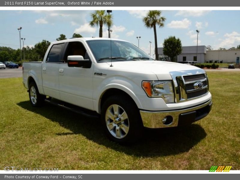 Oxford White / Pale Adobe 2011 Ford F150 Lariat SuperCrew