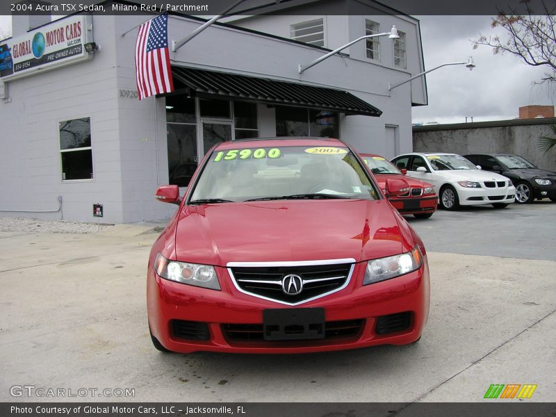 Milano Red / Parchment 2004 Acura TSX Sedan