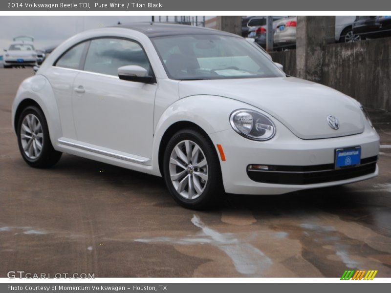 Pure White / Titan Black 2014 Volkswagen Beetle TDI