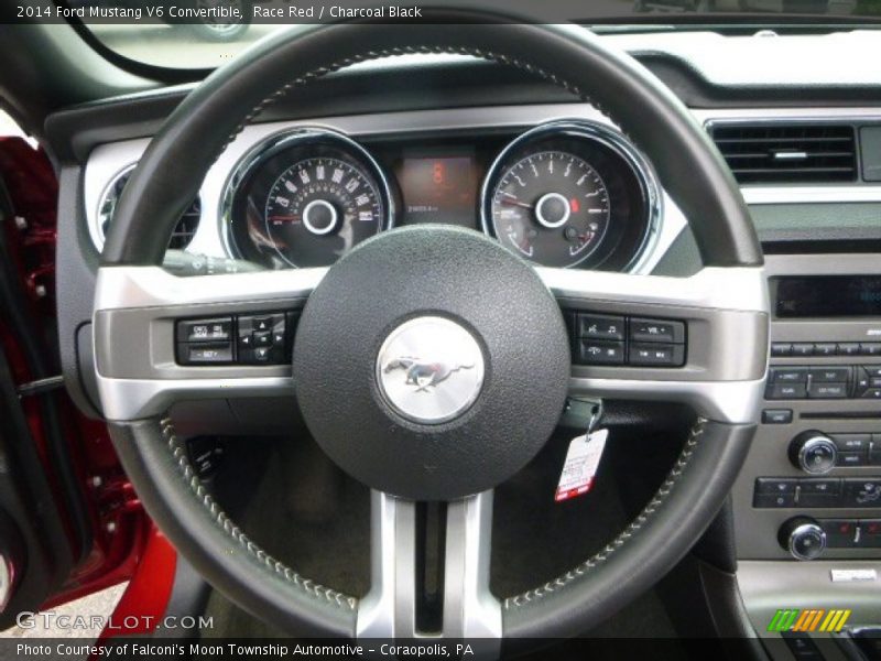 Race Red / Charcoal Black 2014 Ford Mustang V6 Convertible