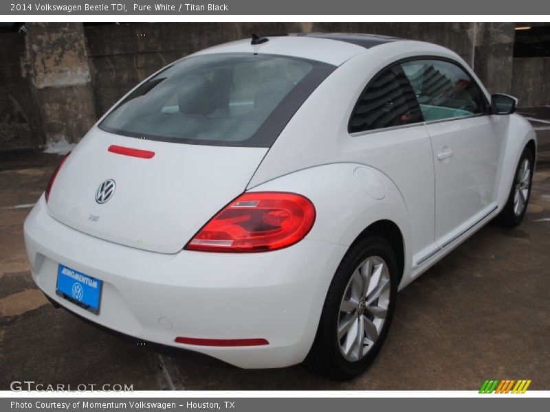 Pure White / Titan Black 2014 Volkswagen Beetle TDI