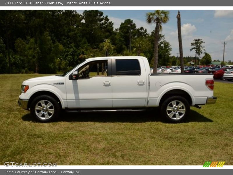 Oxford White / Pale Adobe 2011 Ford F150 Lariat SuperCrew