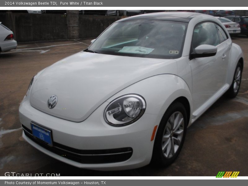 Pure White / Titan Black 2014 Volkswagen Beetle TDI