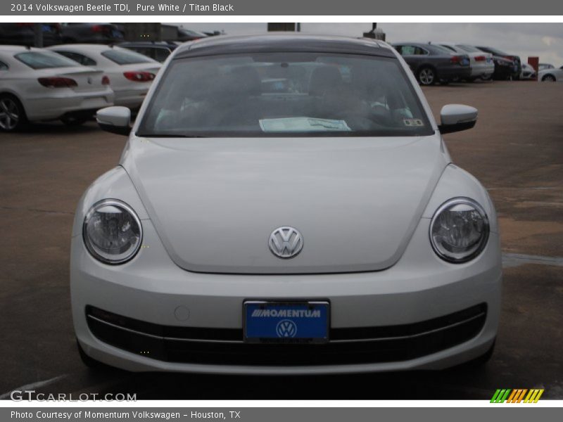 Pure White / Titan Black 2014 Volkswagen Beetle TDI