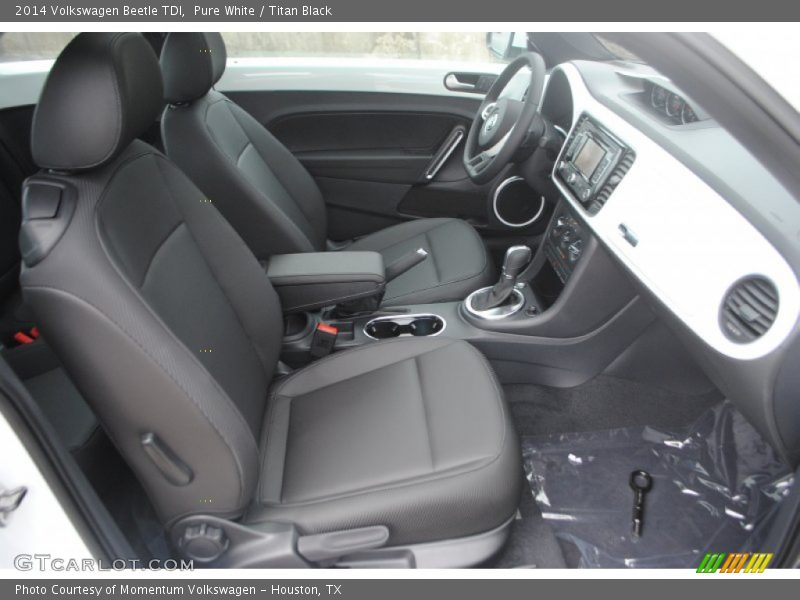 Pure White / Titan Black 2014 Volkswagen Beetle TDI