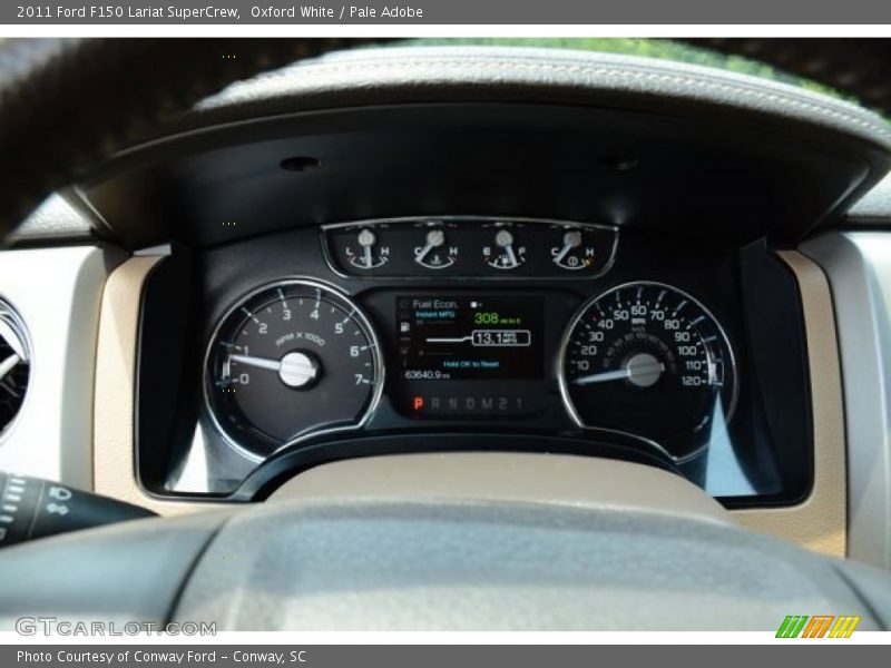 Oxford White / Pale Adobe 2011 Ford F150 Lariat SuperCrew