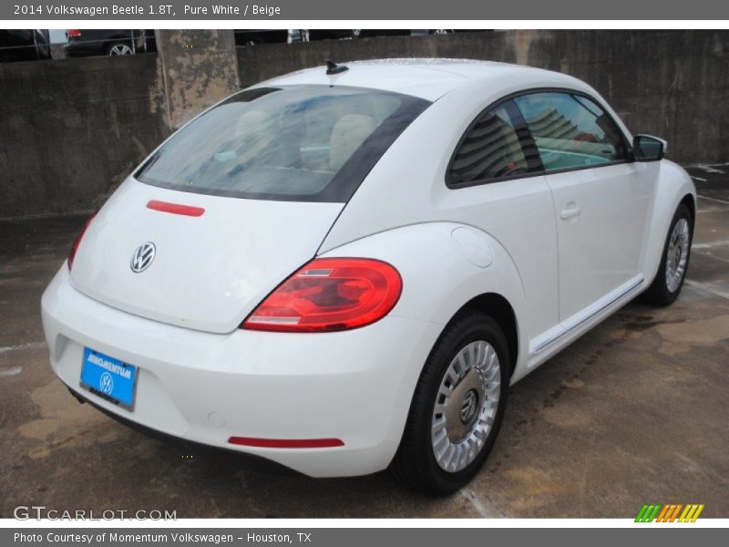 Pure White / Beige 2014 Volkswagen Beetle 1.8T