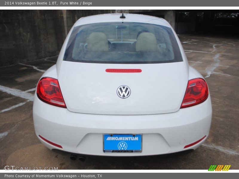 Pure White / Beige 2014 Volkswagen Beetle 1.8T