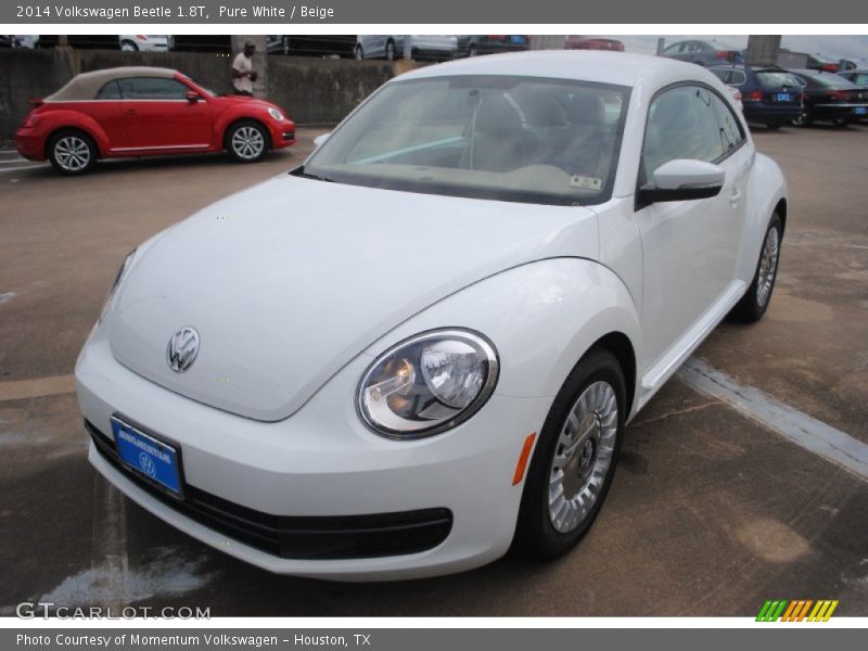Pure White / Beige 2014 Volkswagen Beetle 1.8T