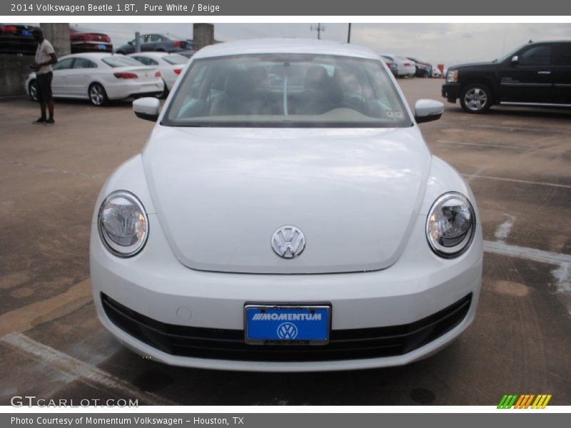 Pure White / Beige 2014 Volkswagen Beetle 1.8T