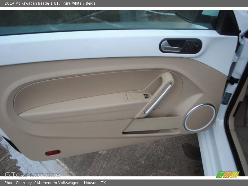 Pure White / Beige 2014 Volkswagen Beetle 1.8T