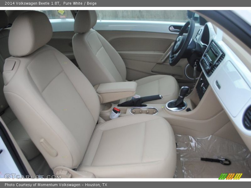 Pure White / Beige 2014 Volkswagen Beetle 1.8T