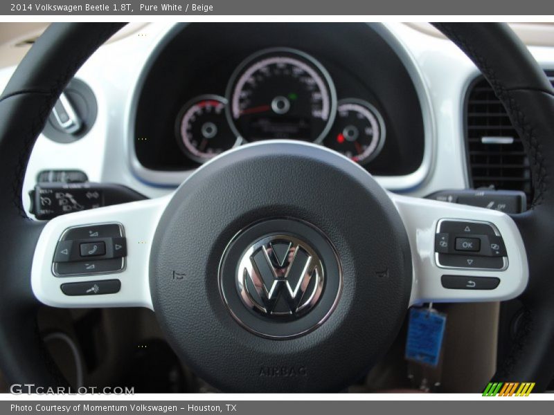 Pure White / Beige 2014 Volkswagen Beetle 1.8T
