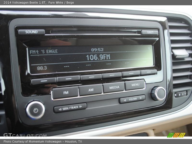 Pure White / Beige 2014 Volkswagen Beetle 1.8T