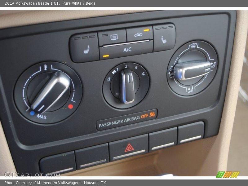 Pure White / Beige 2014 Volkswagen Beetle 1.8T