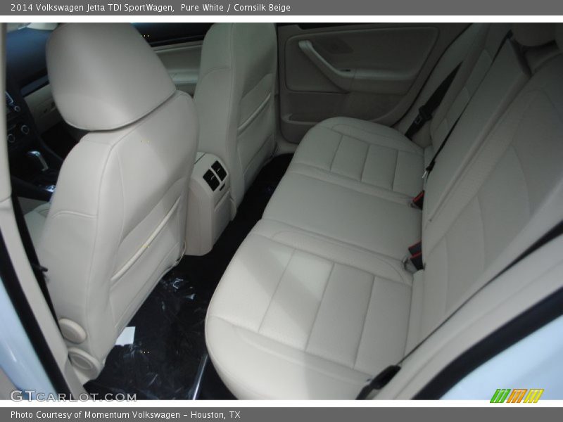 Pure White / Cornsilk Beige 2014 Volkswagen Jetta TDI SportWagen
