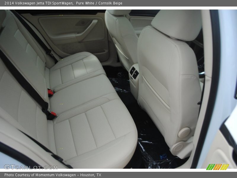 Pure White / Cornsilk Beige 2014 Volkswagen Jetta TDI SportWagen