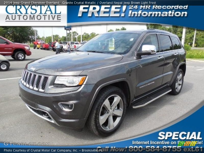 Granite Crystal Metallic / Overland Nepal Jeep Brown Light Frost 2014 Jeep Grand Cherokee Overland