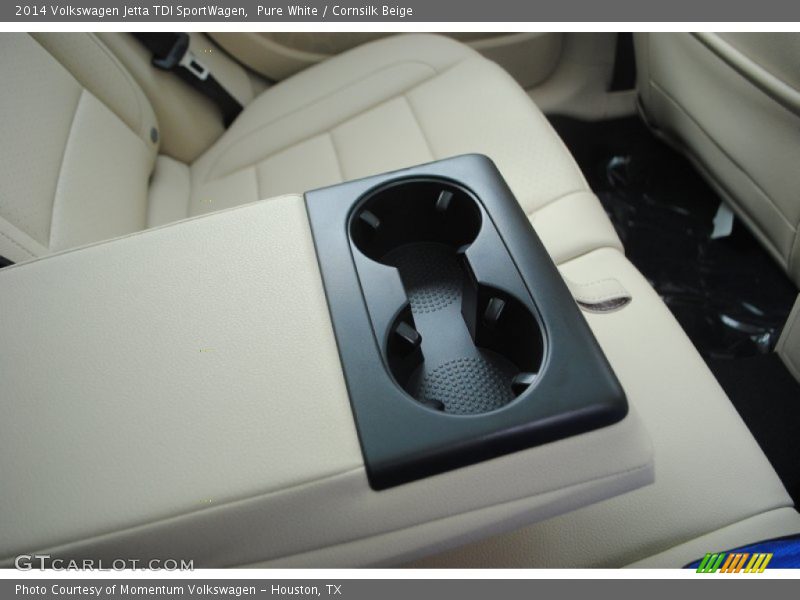 Pure White / Cornsilk Beige 2014 Volkswagen Jetta TDI SportWagen