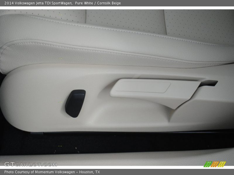 Pure White / Cornsilk Beige 2014 Volkswagen Jetta TDI SportWagen