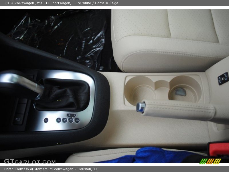 Pure White / Cornsilk Beige 2014 Volkswagen Jetta TDI SportWagen