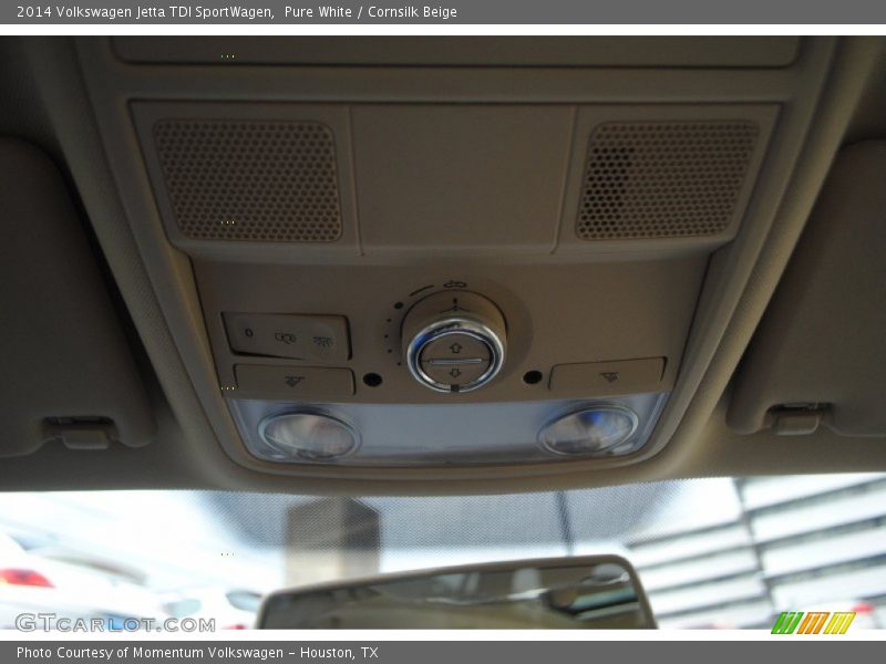 Pure White / Cornsilk Beige 2014 Volkswagen Jetta TDI SportWagen
