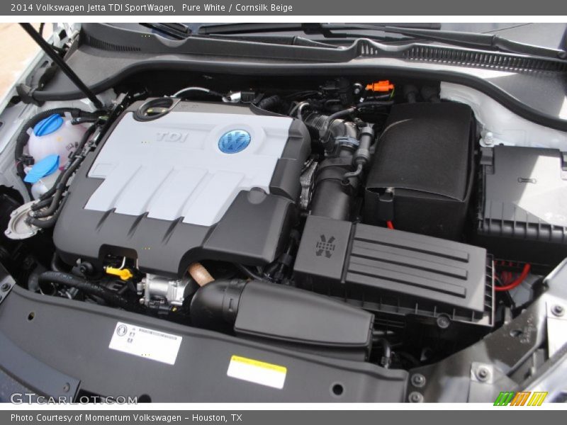 Pure White / Cornsilk Beige 2014 Volkswagen Jetta TDI SportWagen