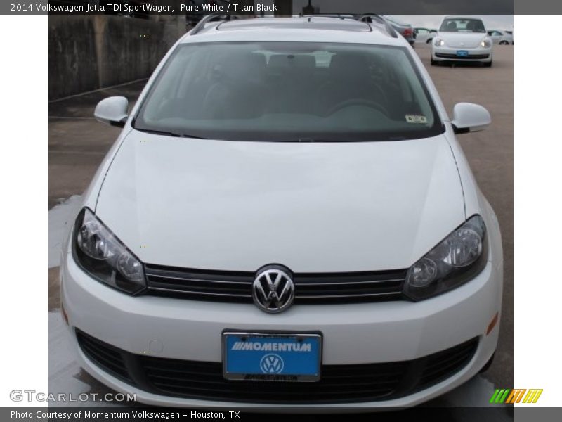 Pure White / Titan Black 2014 Volkswagen Jetta TDI SportWagen